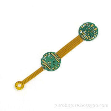 Rigid-flex PCB with Immersed Gold Surface and 2 Layers